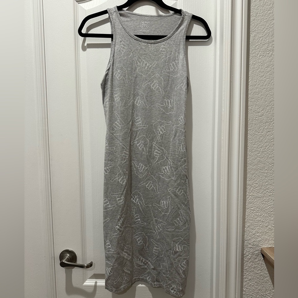 Of One Sea Women’s Gray Shaka Sleeveless Dress Medium